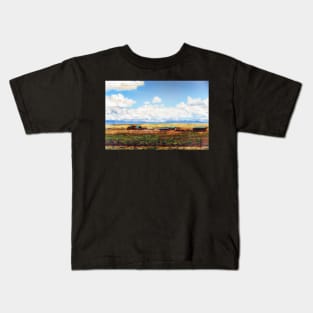 Little Farmstead on the Prairie Kids T-Shirt